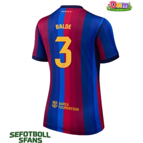 Barcelona Alejandro Balde #3 Hemmatröja Kvinnor 2026-27 Kortärmad